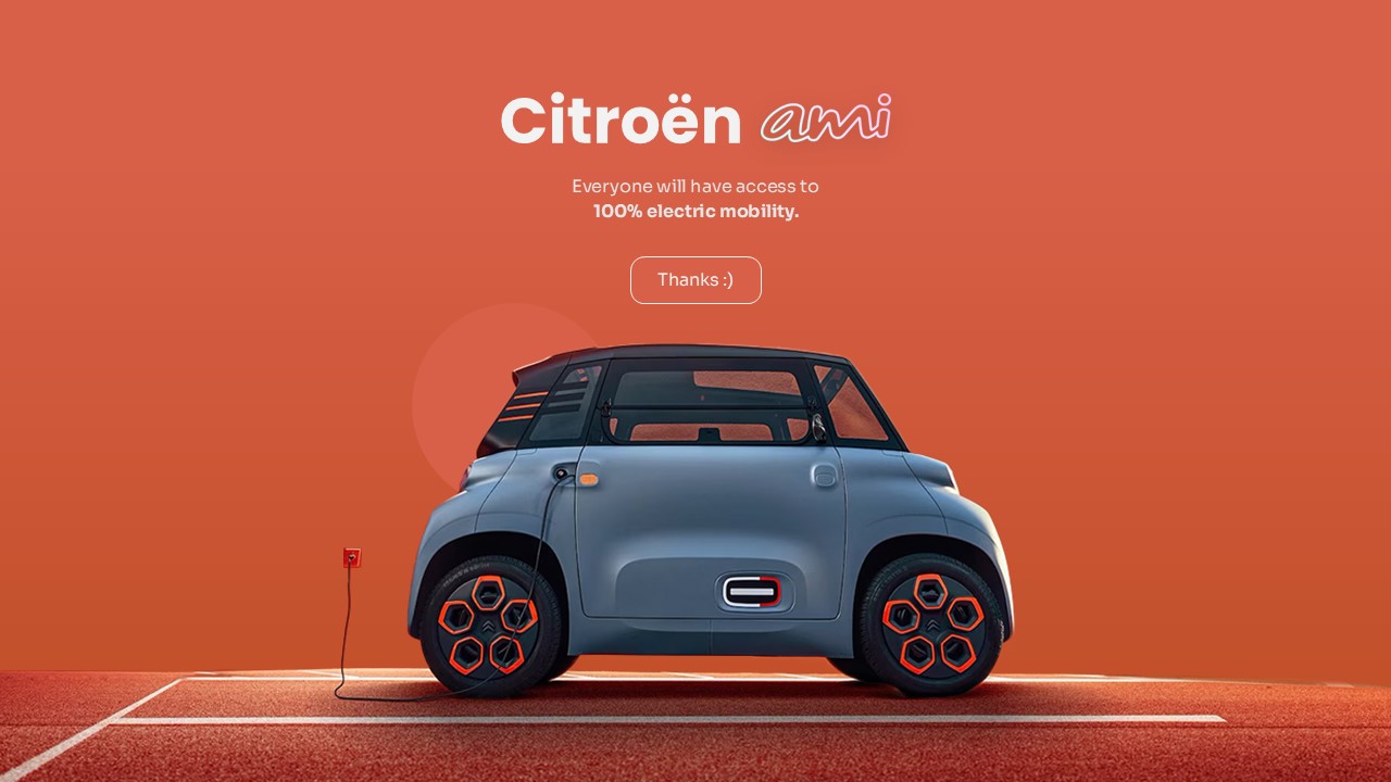 Citroën Ami, thanks